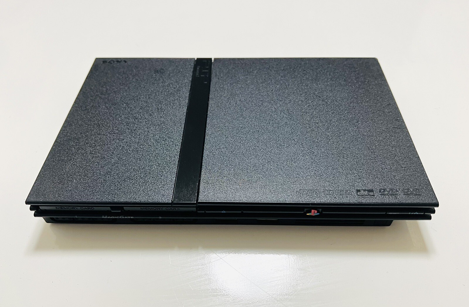 Sony PlayStation 2 PS2 Slim Black Console w/ OEM Controller +Cables (NEW LASER!)