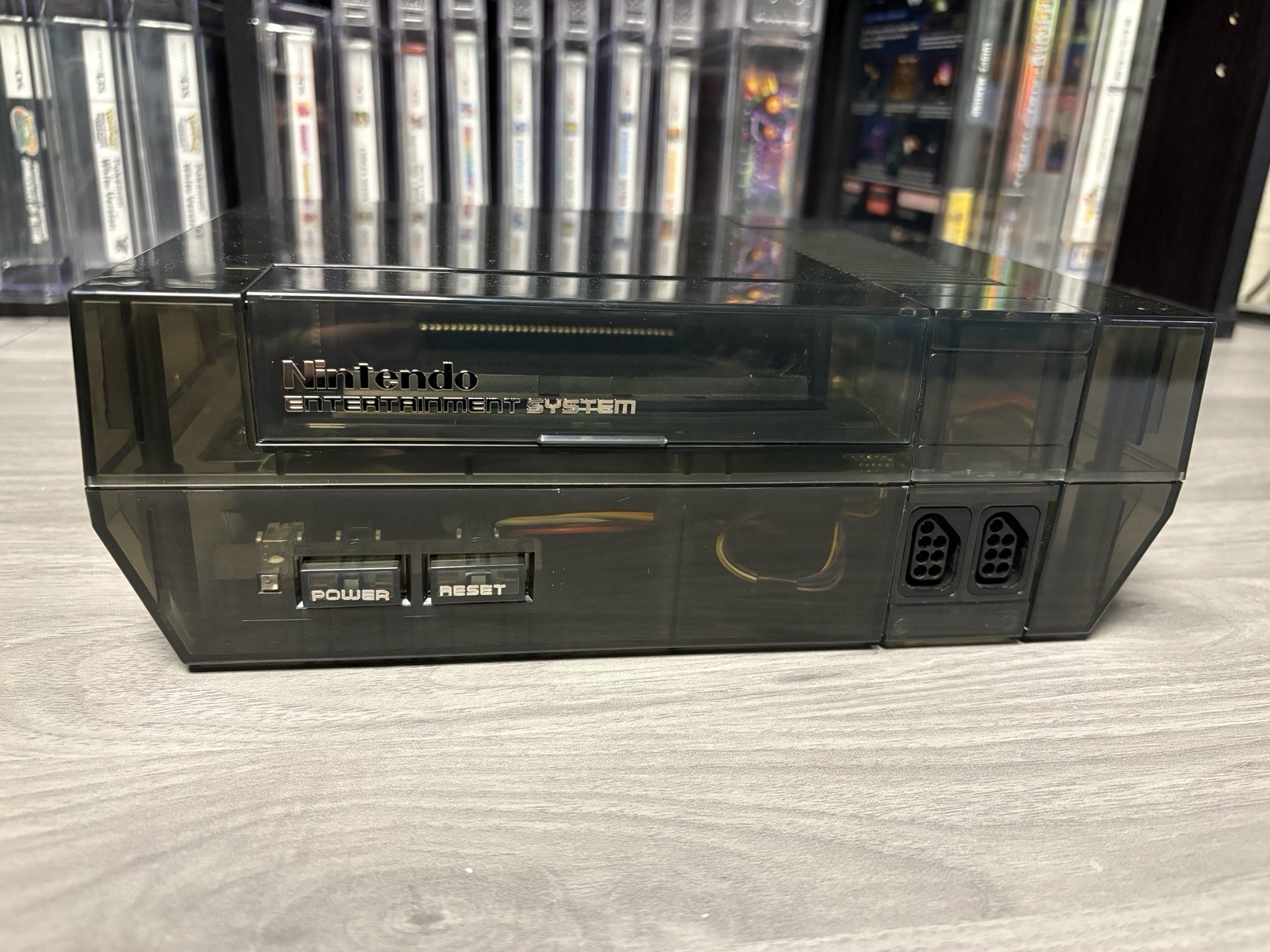 NES Custom Transparent Black Nintendo NES Console Very Nice!