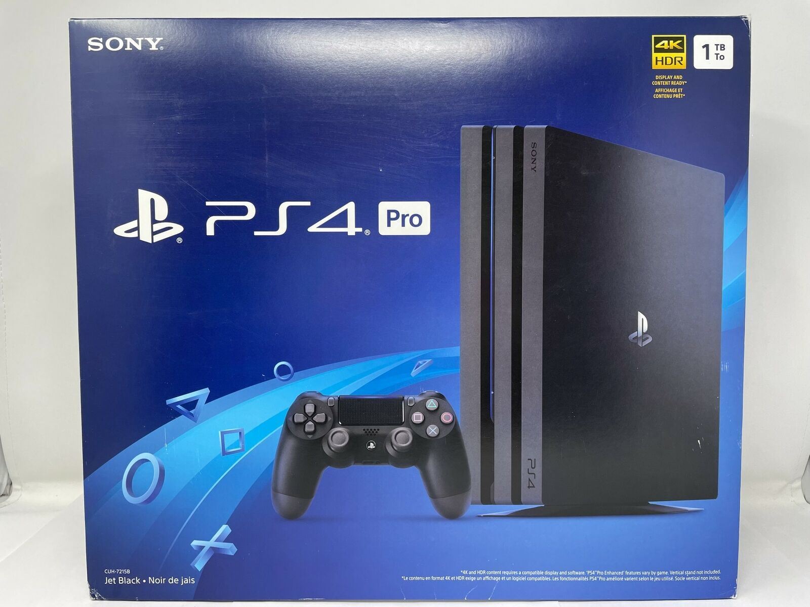 Sony PlayStation 4 Pro 1TB Console – Jet Black [1TB PS4 w/ DualShock] Open Box
