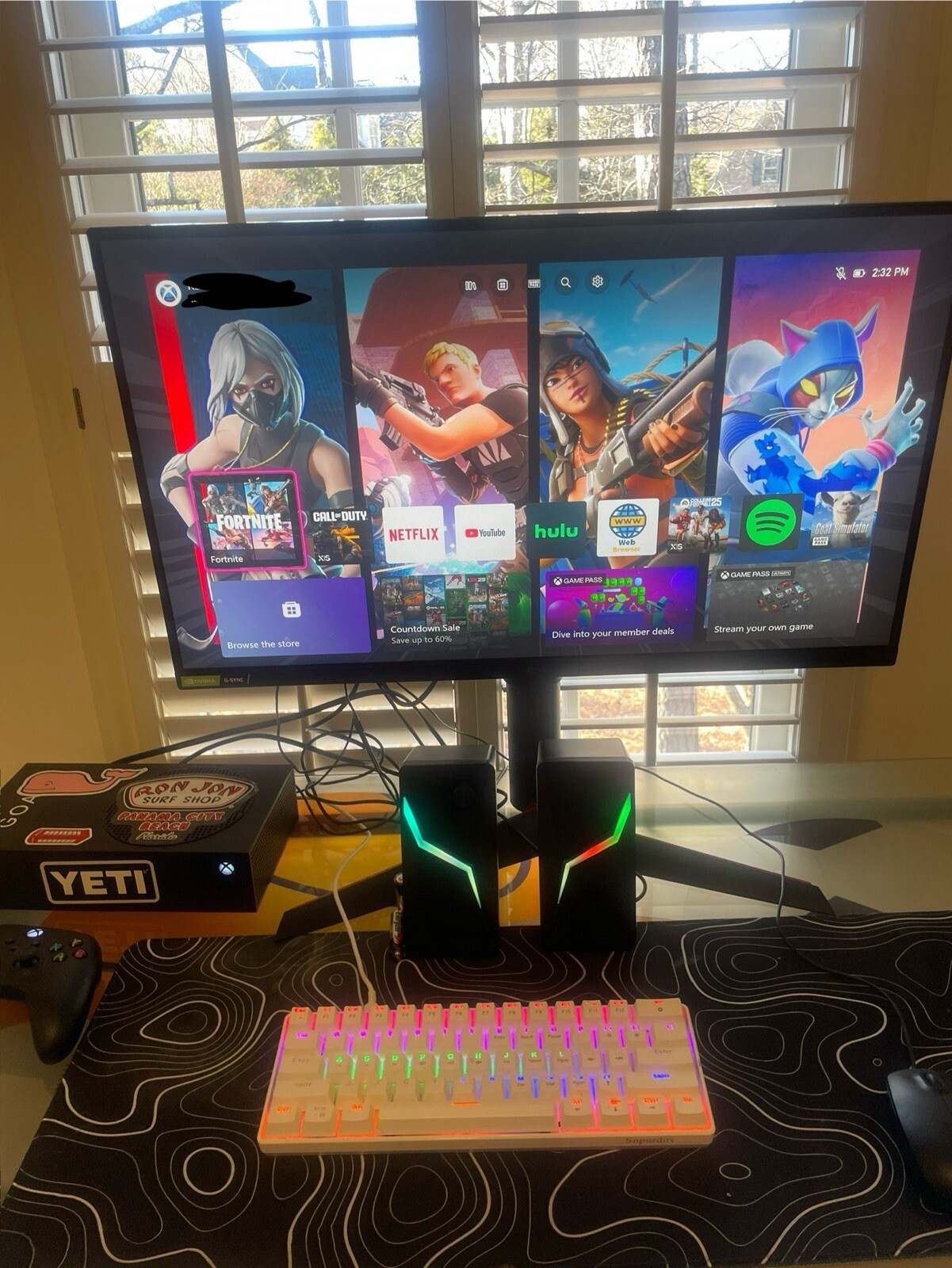 Xbox Series S 1TB (Black) with LG Nvidia keyboard and Snpurdiri Keyboard bundle.