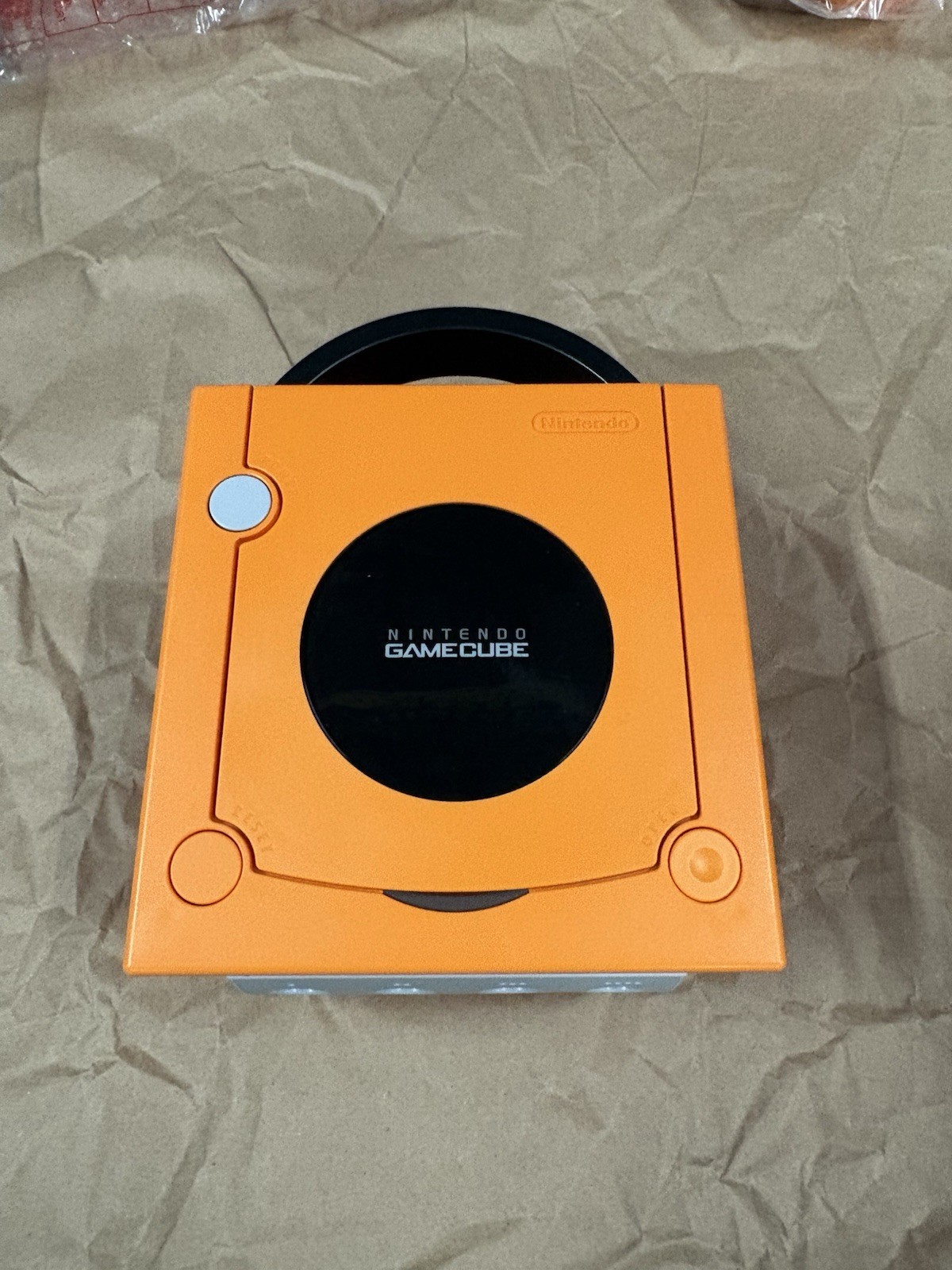 Nintendo GameCube Orange Console NTSC-J Japan with Controller, AV Cable, Box