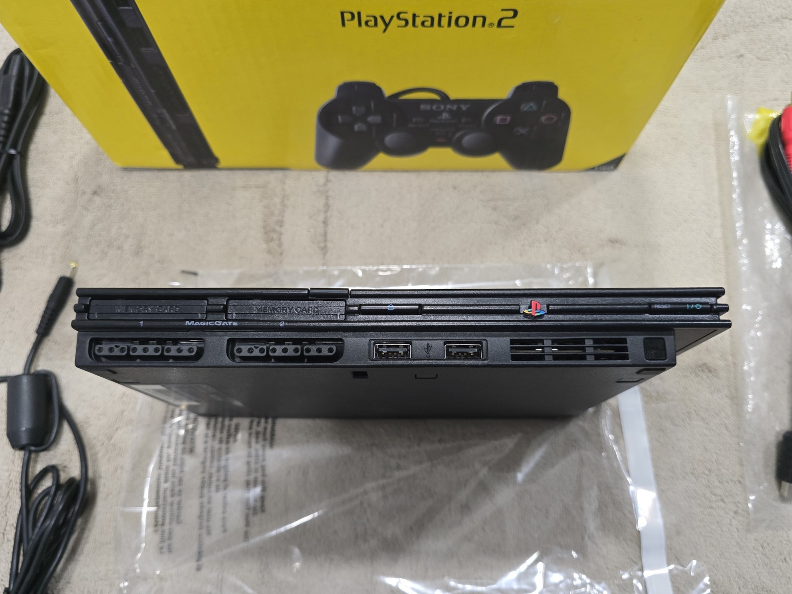 Sony PlayStation 2 PS2 Slim Console PAL CIB BOXED SCPH-77004 TESTED With Extras