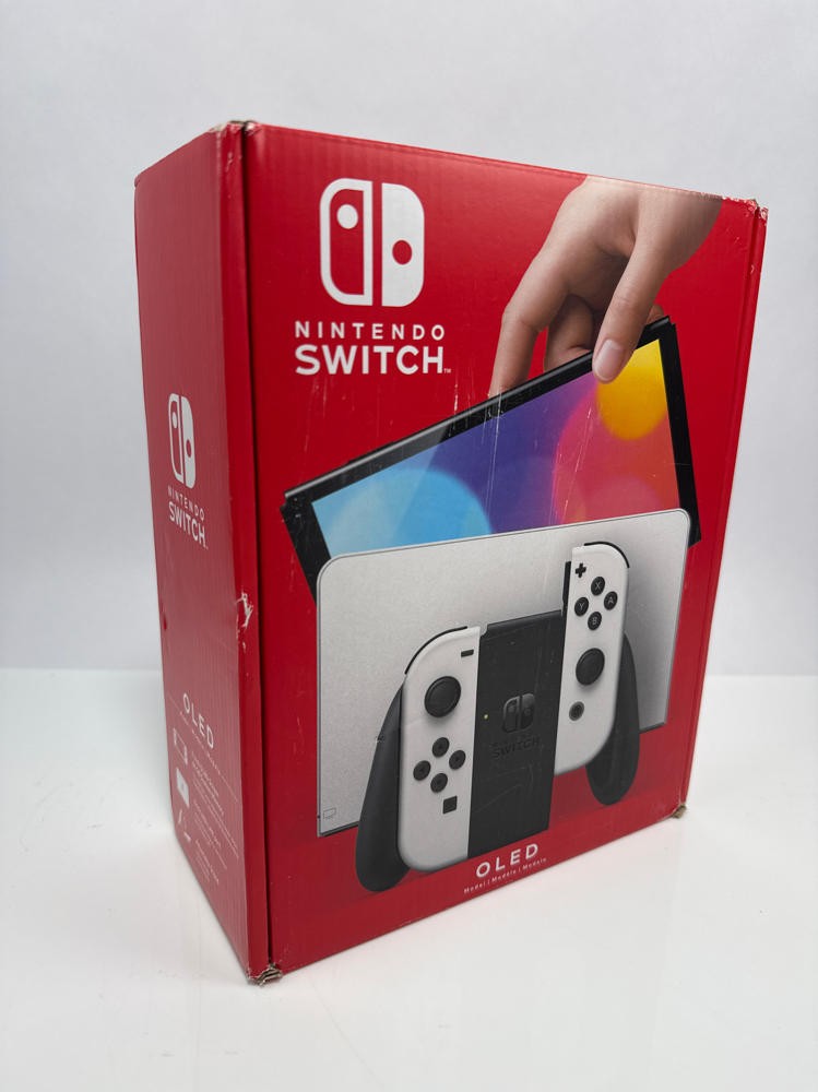 Nintendo Switch OLED Model Console White Joy-Con Enhanced Display Gaming System