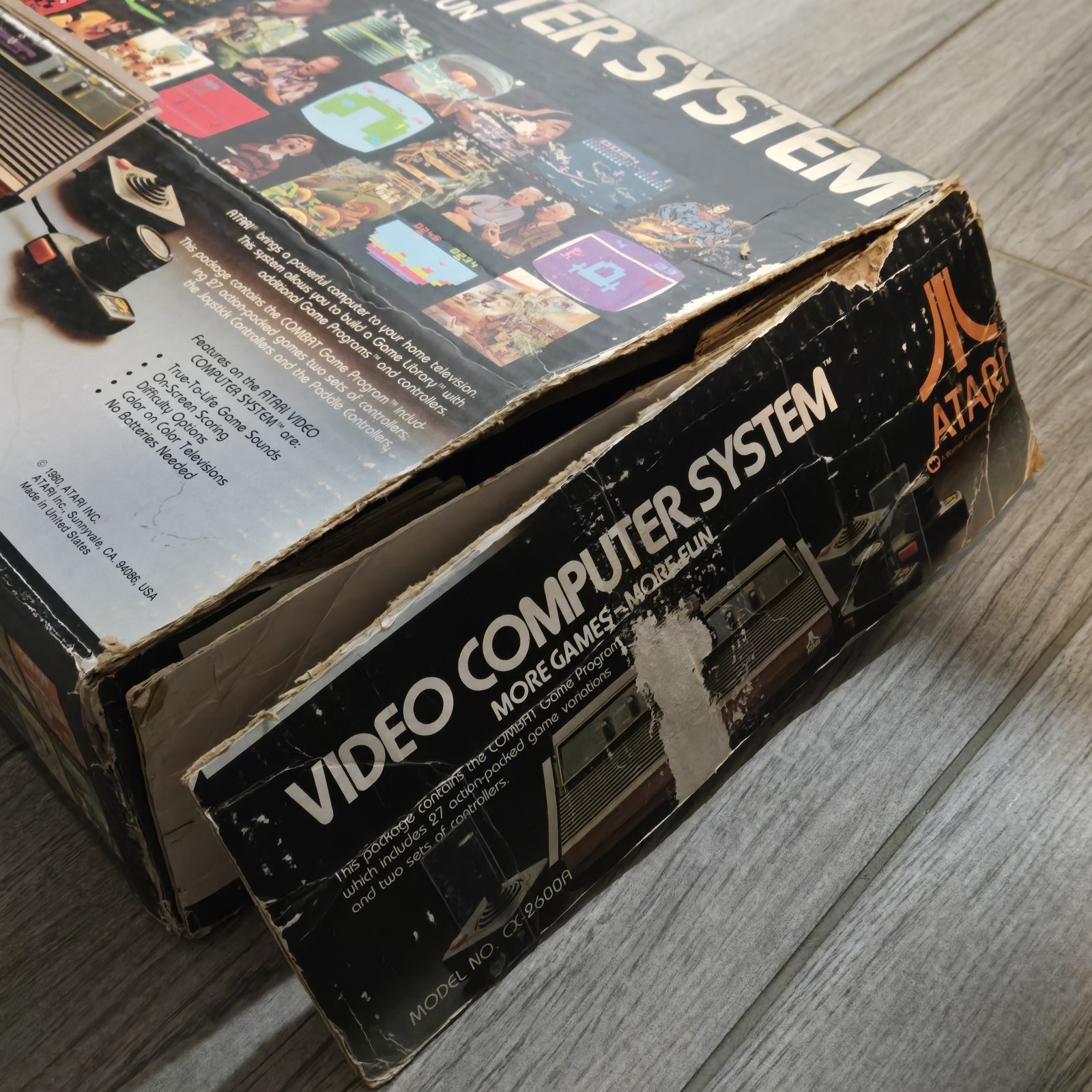 Vintage 1980 Atari CX-2600A Gaming Console Very Clean IN BOX 20 Extra Games READ