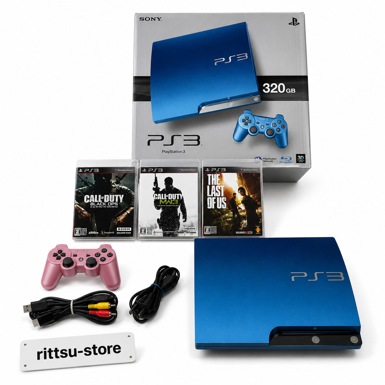 Near Mint PS3 Splash Blue CECH-3000BSB 320GB Console Boxed Japan