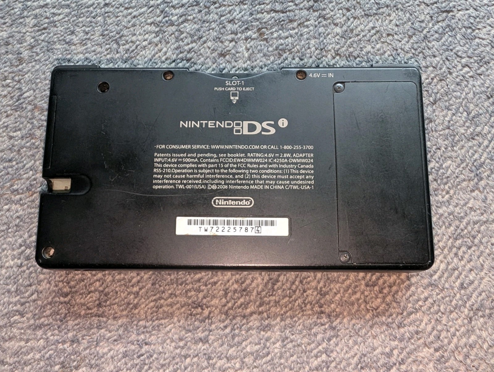 Nintendo DSi Handheld Console OEM Charger TWL-001 Black W/ 6 Games Tested Read!