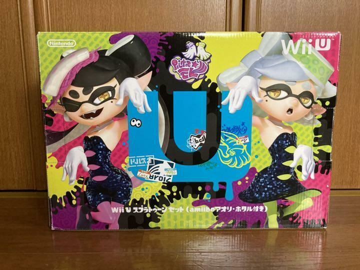 Nintendo Wii U Splatoon set with amiibo AORI · HOTARU