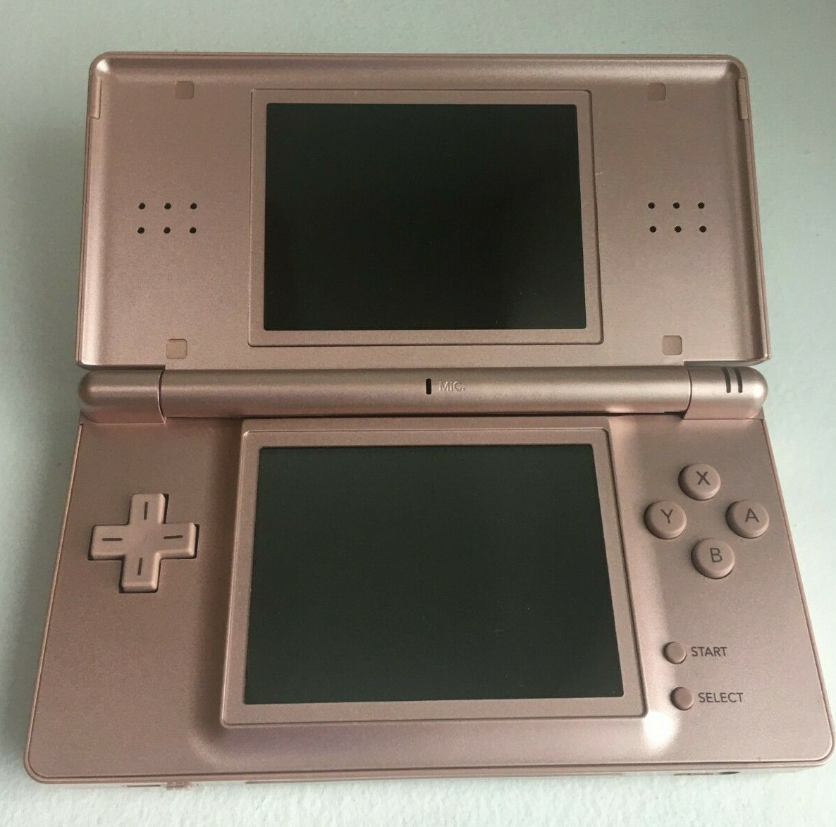 Nintendo DS Lite with AC Charger USG-001- Metallic Rose – GOOD CONDITION