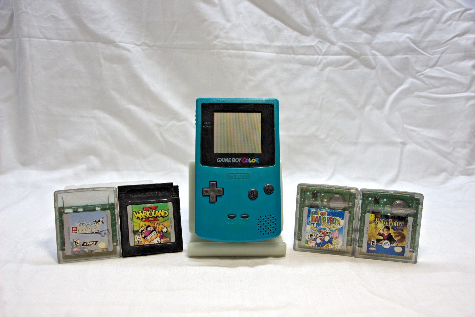 Nintendo Gameboy Color GBC Console Bundle w/ Games Adult Owned Good Condition