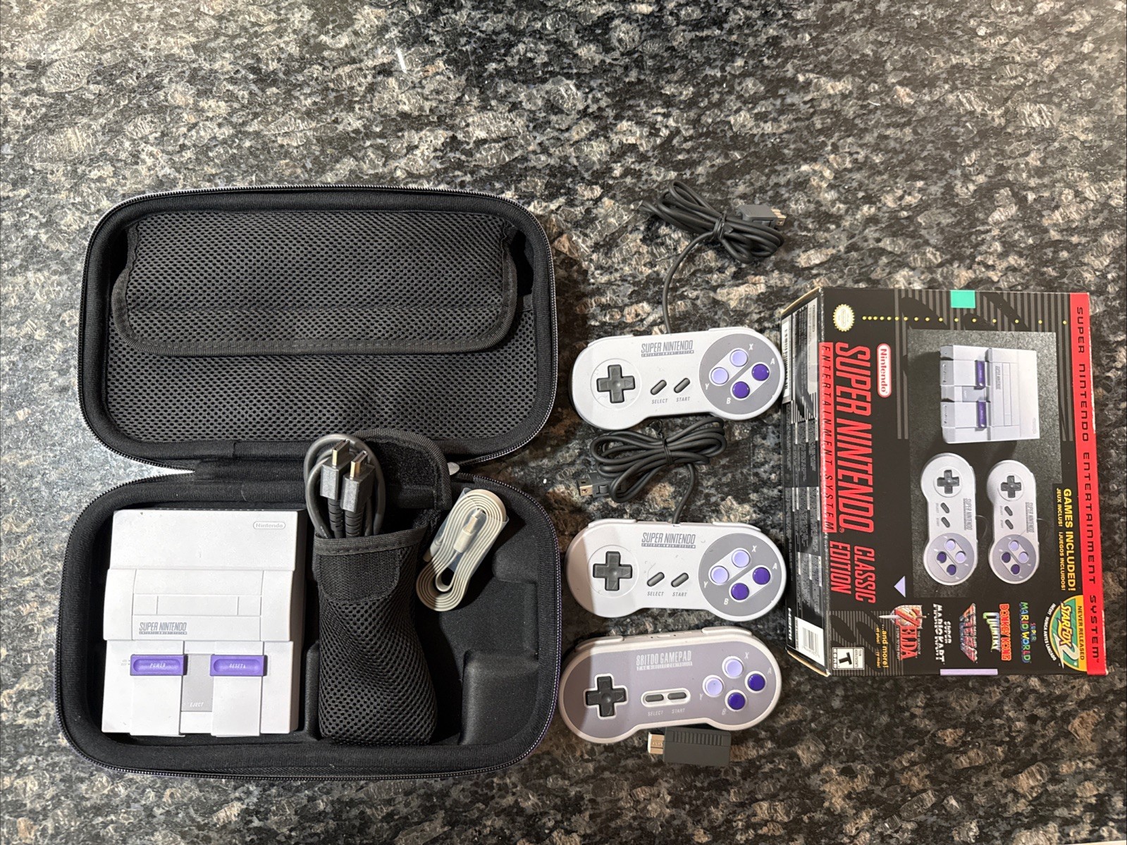 SNES Classic Edition Video Game Console With 8bitdo Wireless Controller