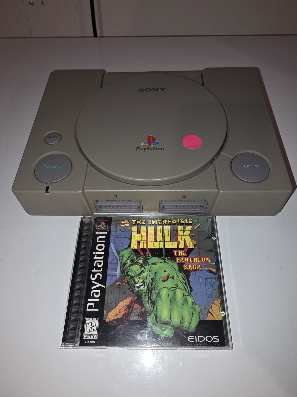 Ps1 Tested Working The Incredible Hulk The Pantheon Saga Cib Cords + 1controller