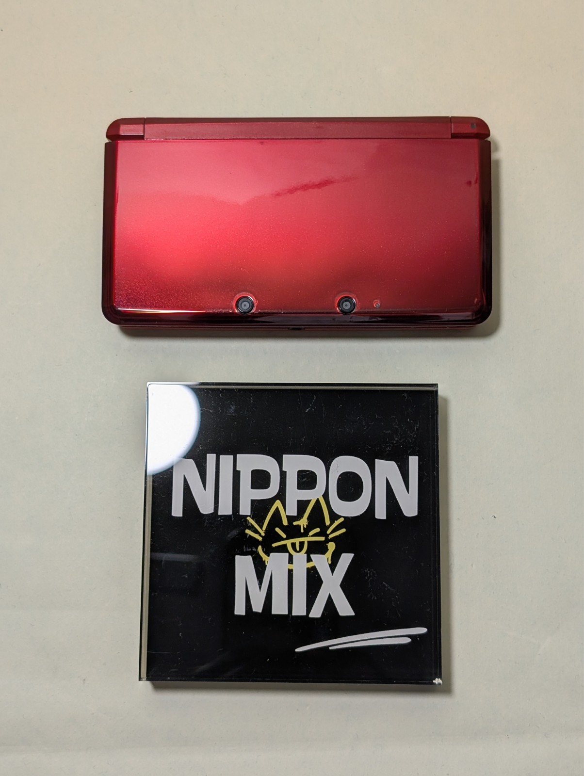 Nintendo 3DS Console Japan Ver Flare Red For Parts As-Is JUNK NTSC-J Region-Lock