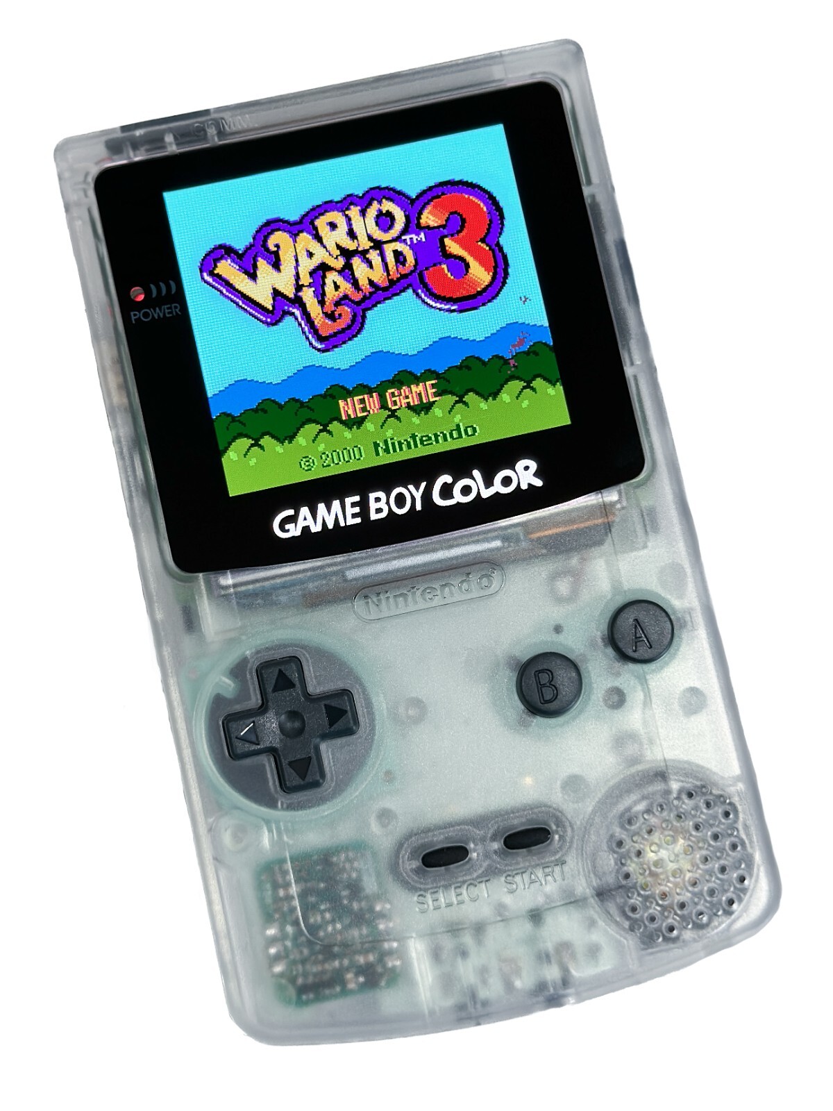 Nintendo Game Boy Color CLEAR System GBC AMOLED OLED XL Touchscreen LCD Battery
