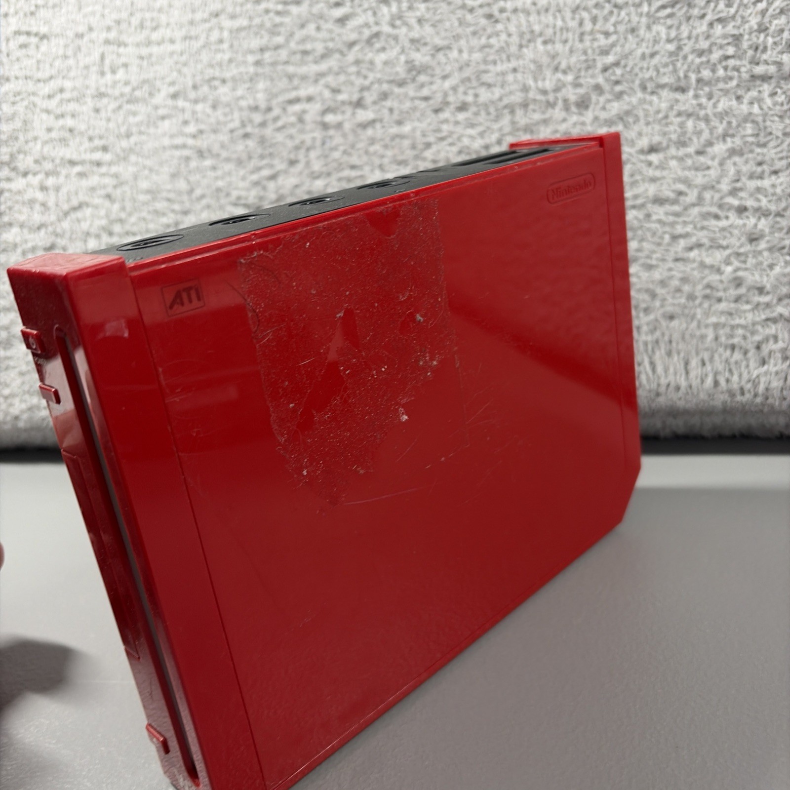 Wii Console System For Parts Untested Red RVL 001 USA 2006