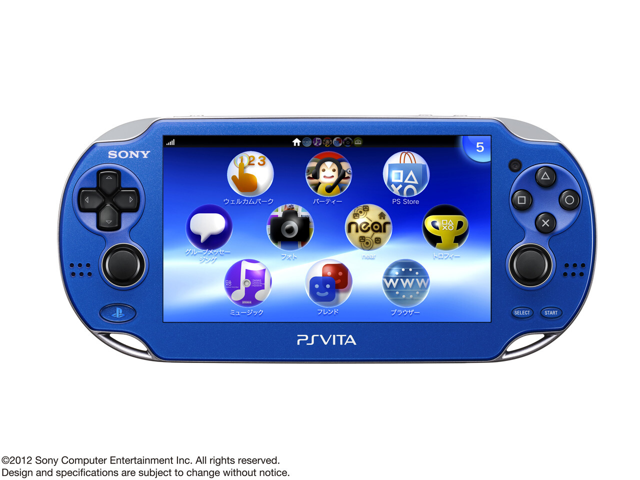 USED PS Playstation vita Wi-Fi model SAPPHIRE BLUE PCH-1000 ZA04 only console