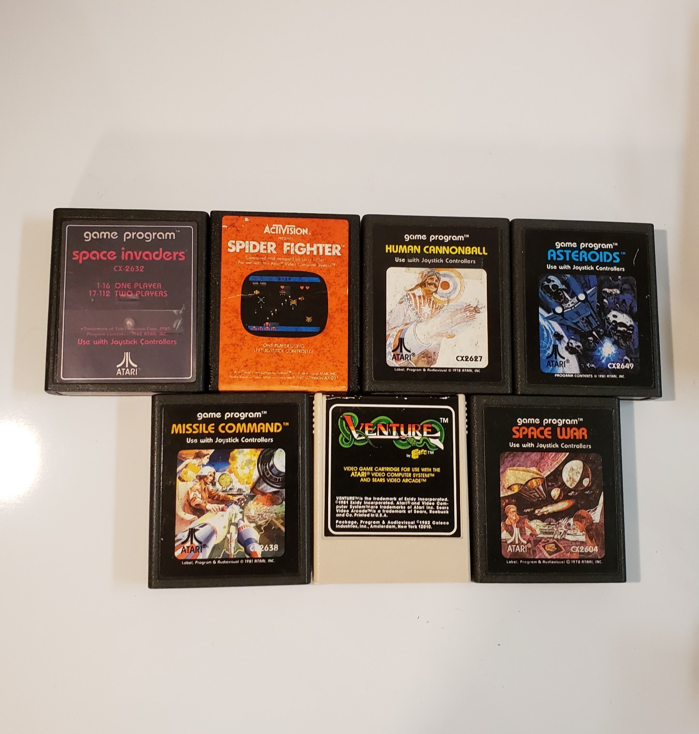 Atari 2600 4-Switch Black VADER With 7 Games, Controllers Bundle – Working