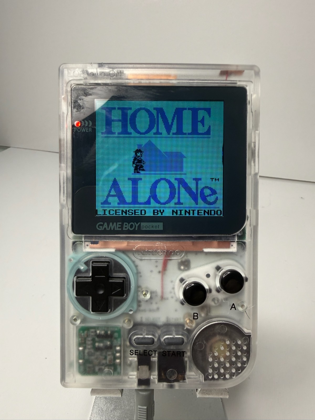 Upgraded Transparent Game Boy Pocket w/2.6” IPS Backlit Screen