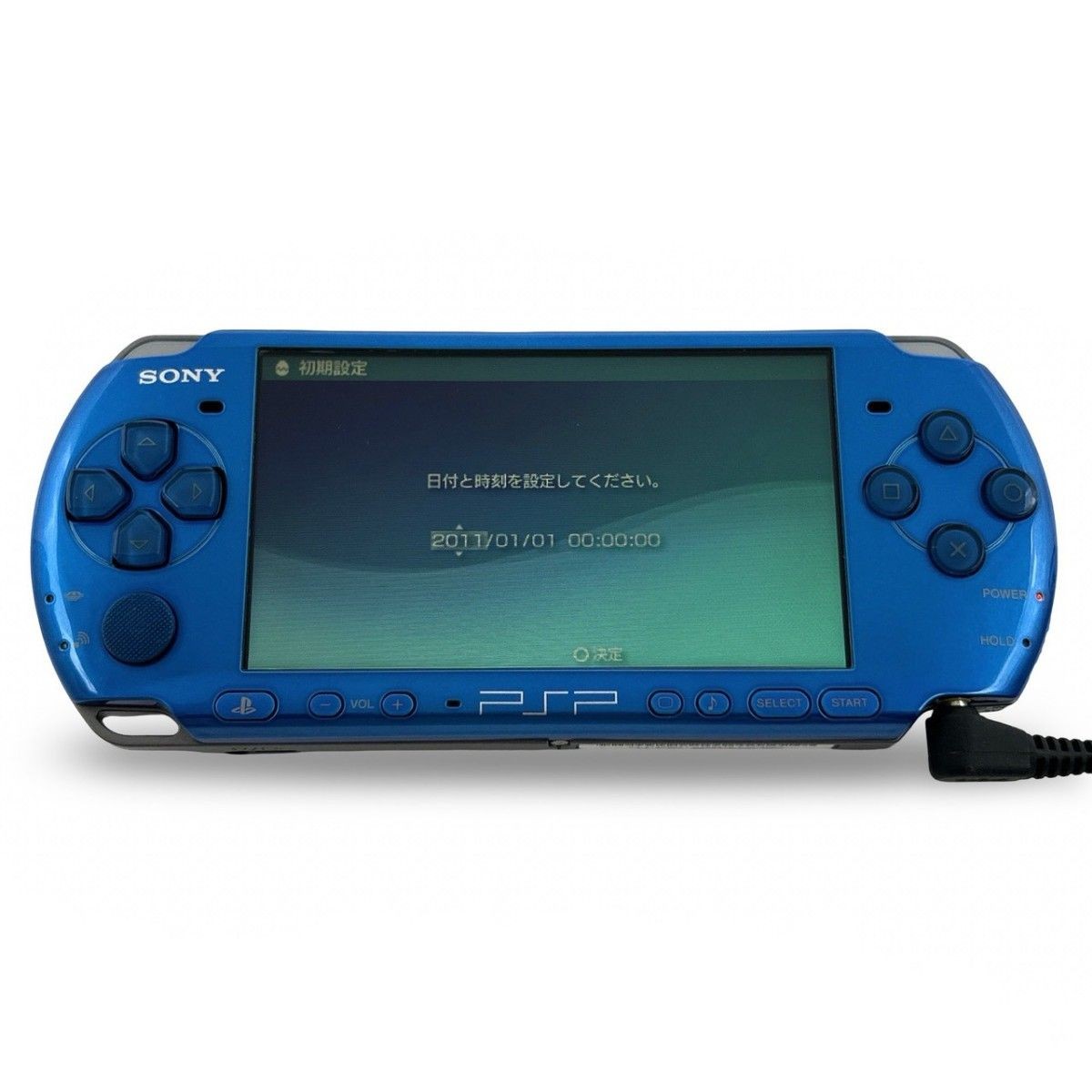 PSP-3000 Console, Vibrant Blue, Carnival Colors, Tested and Working, with Box