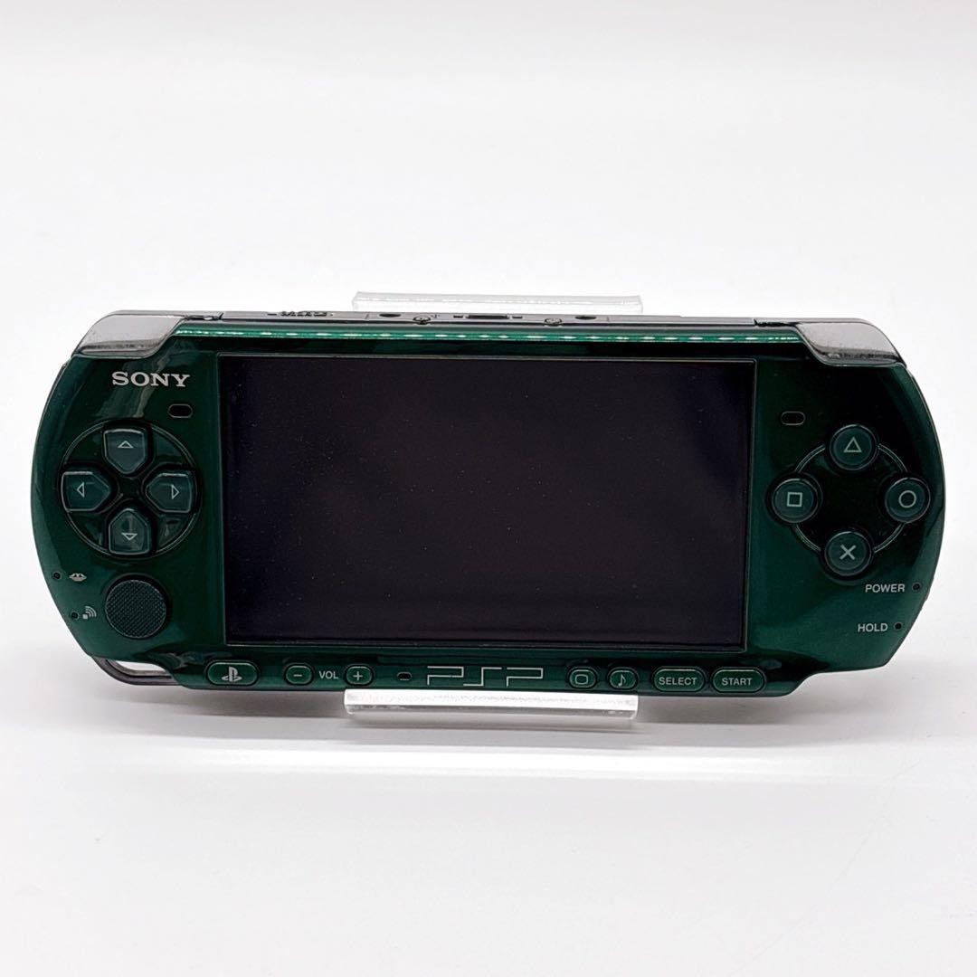 PSP Sony Psp-3000 Spirited Green Main Unit Operation Confirmed Japan
