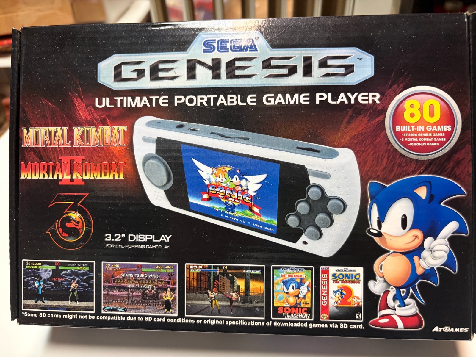 Sega Genesis Ultimate Portable Game Player OEM Sega 80 Games Built In – Orig Box
