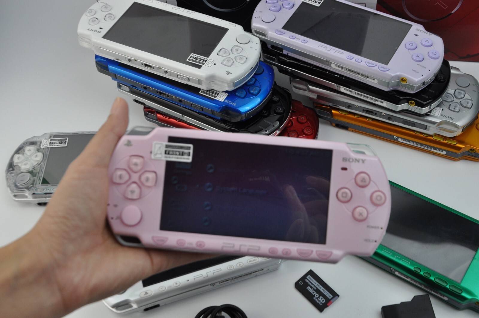 Sony PSP-3000 Console Select Color w/Charger + new battery +32G Fast Shipping