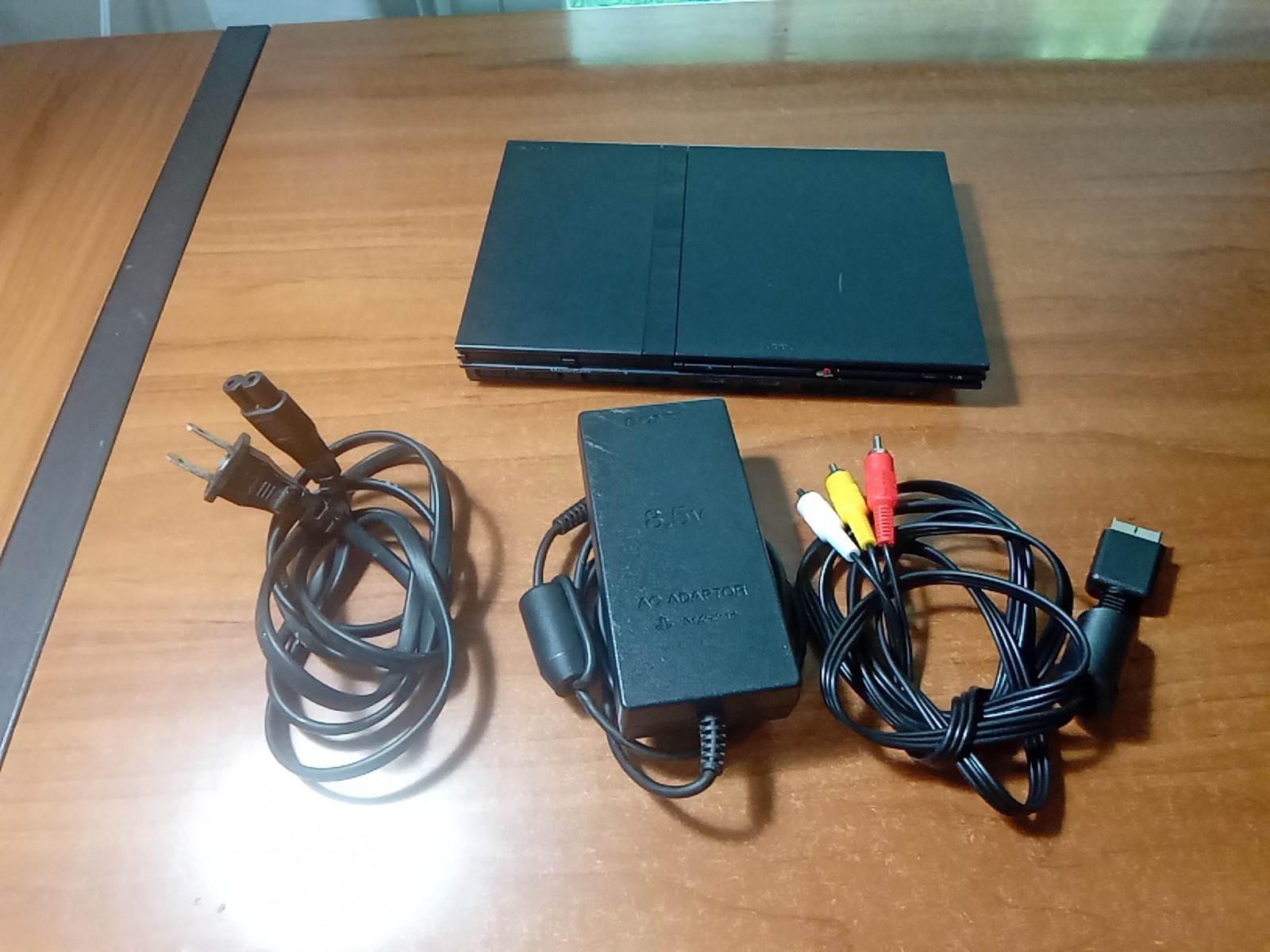 Sony PlayStation 2 Slim PS2 Console + Cables Bundle *TESTED*