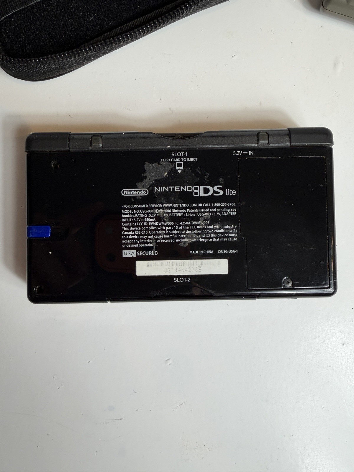 Used Nintendo DS Lite Handheld Console w/ charger READ DESC
