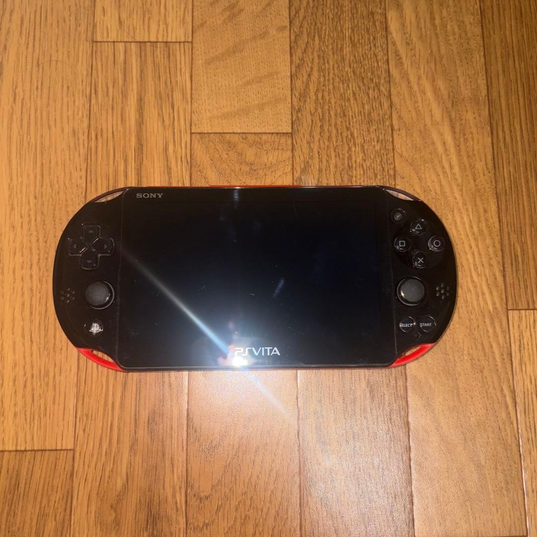 Sony PS Vita PCH-2000 Red Black Console Tested Working Japan No Charger