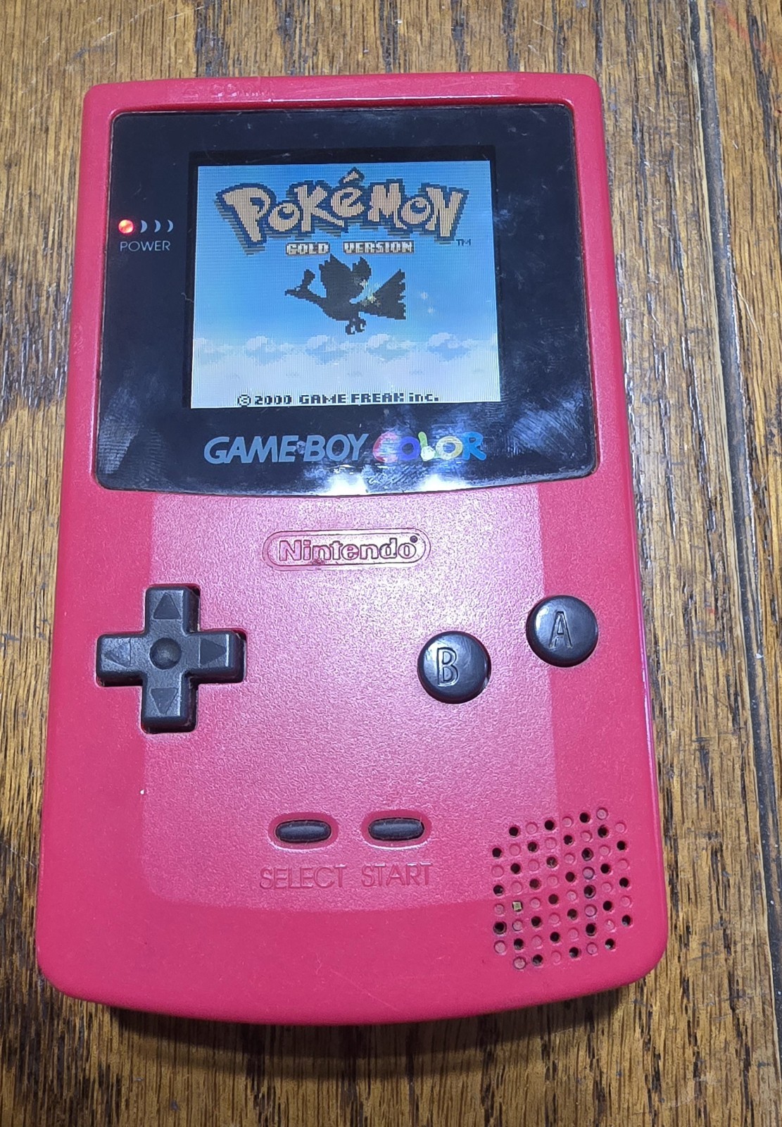 Nintendo Game Boy Color Berry Pink Console CGB-001 Handheld GBC Tested