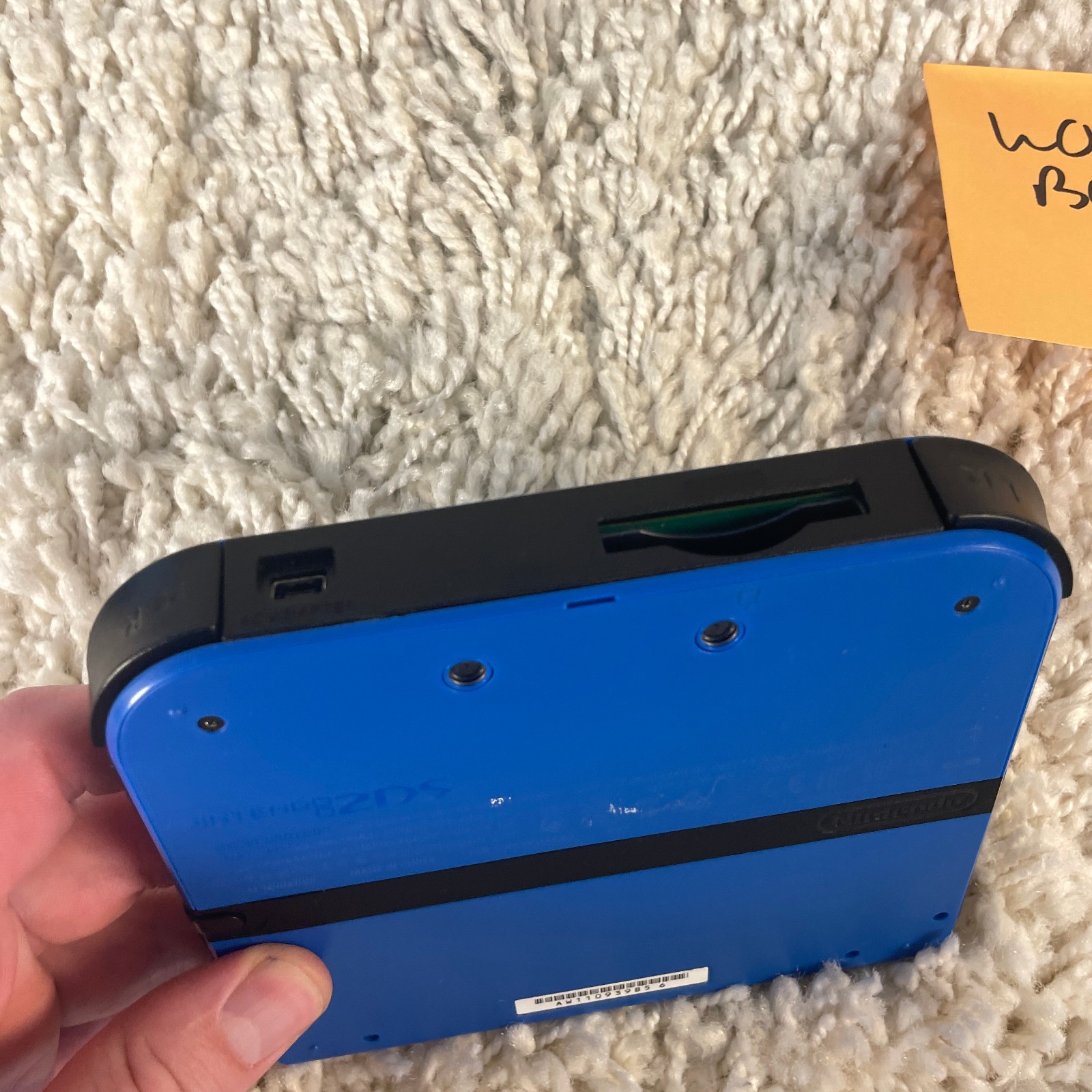 Nintendo 2DS Electric Blue Handheld Console System FTR-001 PARTS