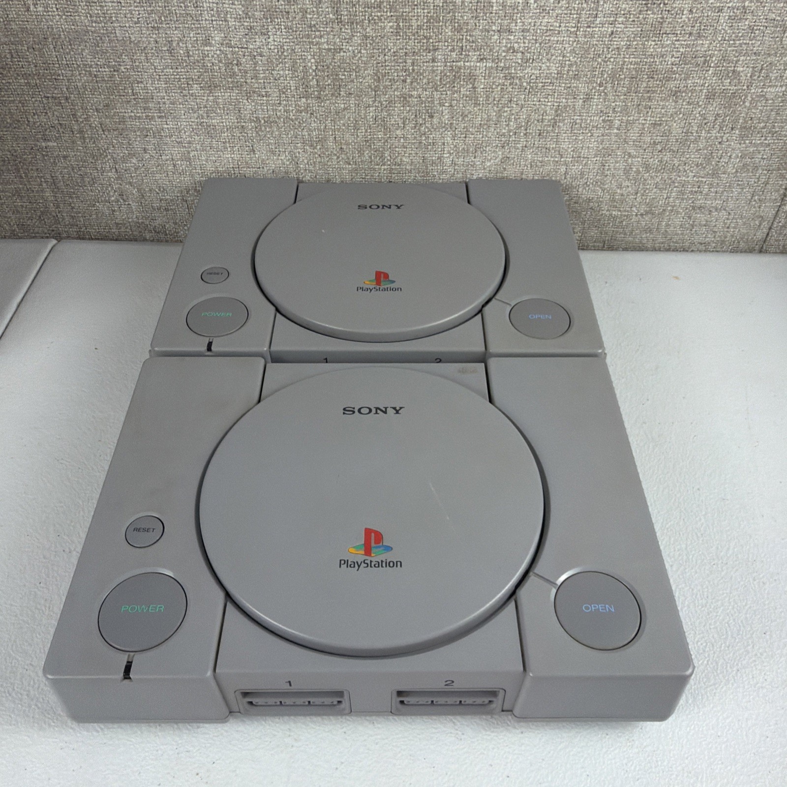 PlayStation PS1 Console Only Lot Of 2 For Parts SCPH-9001 & SCPH-7001 PARTS READ