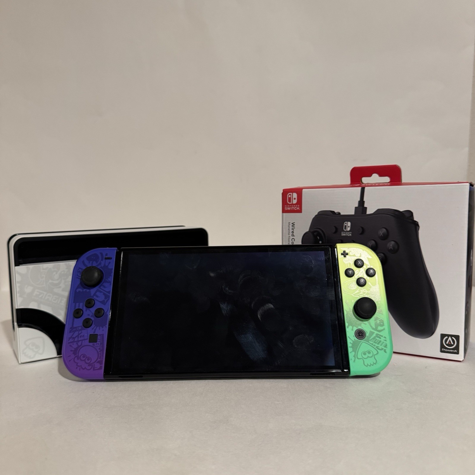 Nintendo Switch (OLED Model) HEG-001 Splatoon Edition – 64GB Excellent Condition
