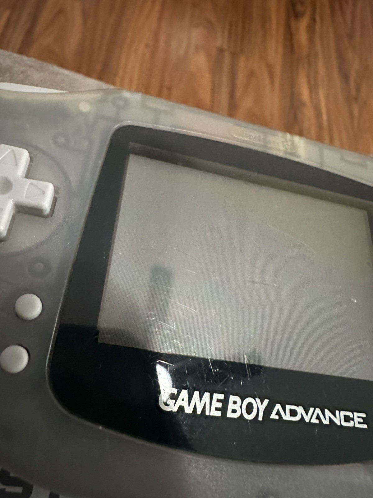 Nintendo Game Boy Advance AGB-001- Clear Glacier- Tested!