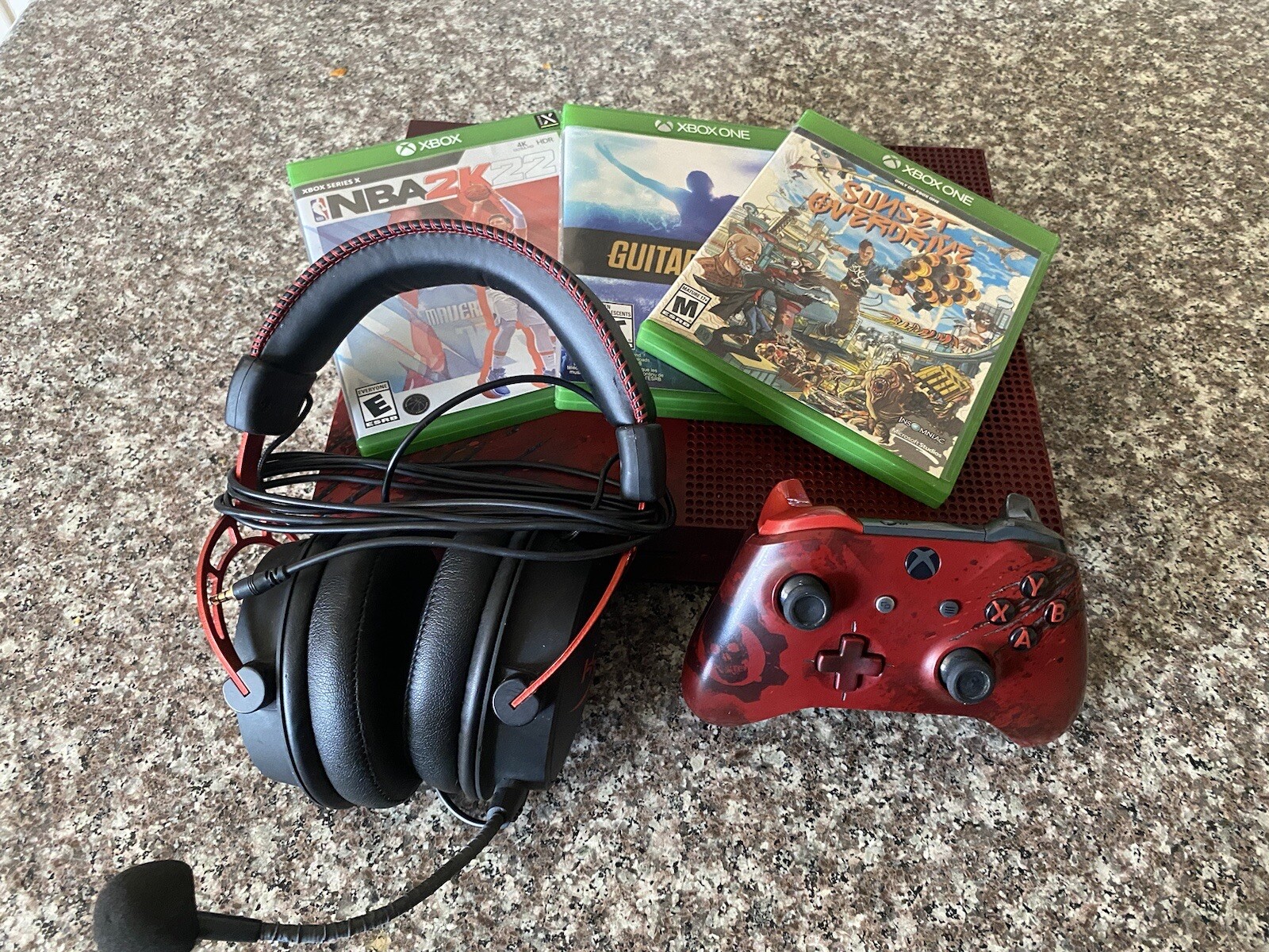 Microsoft Xbox One S Gears of War 4 Limited Edition 2 TB Crimson Red Console