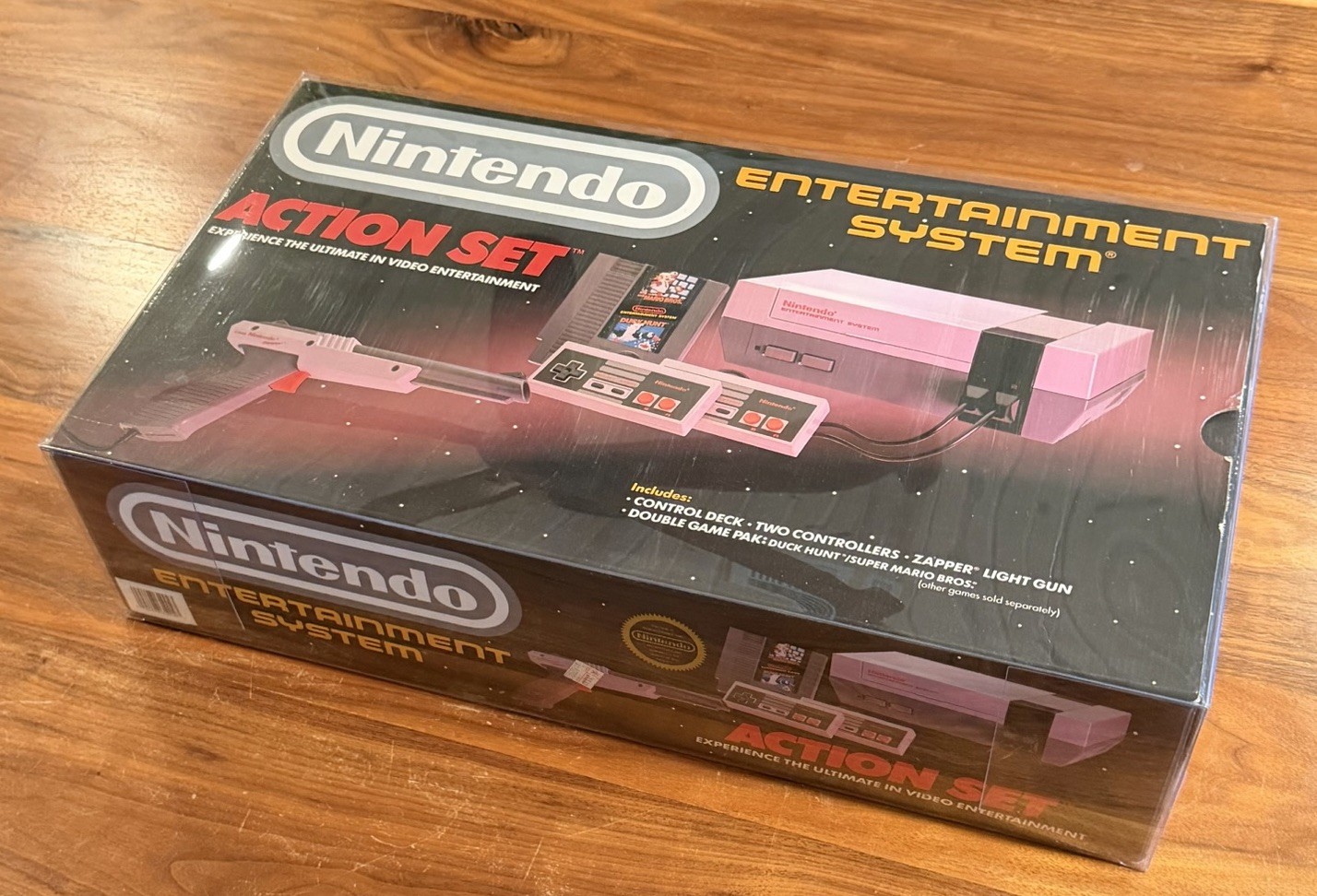 Nintendo NES Action Set Console Bundle – Box, Styrofoam, & Protective Case Only