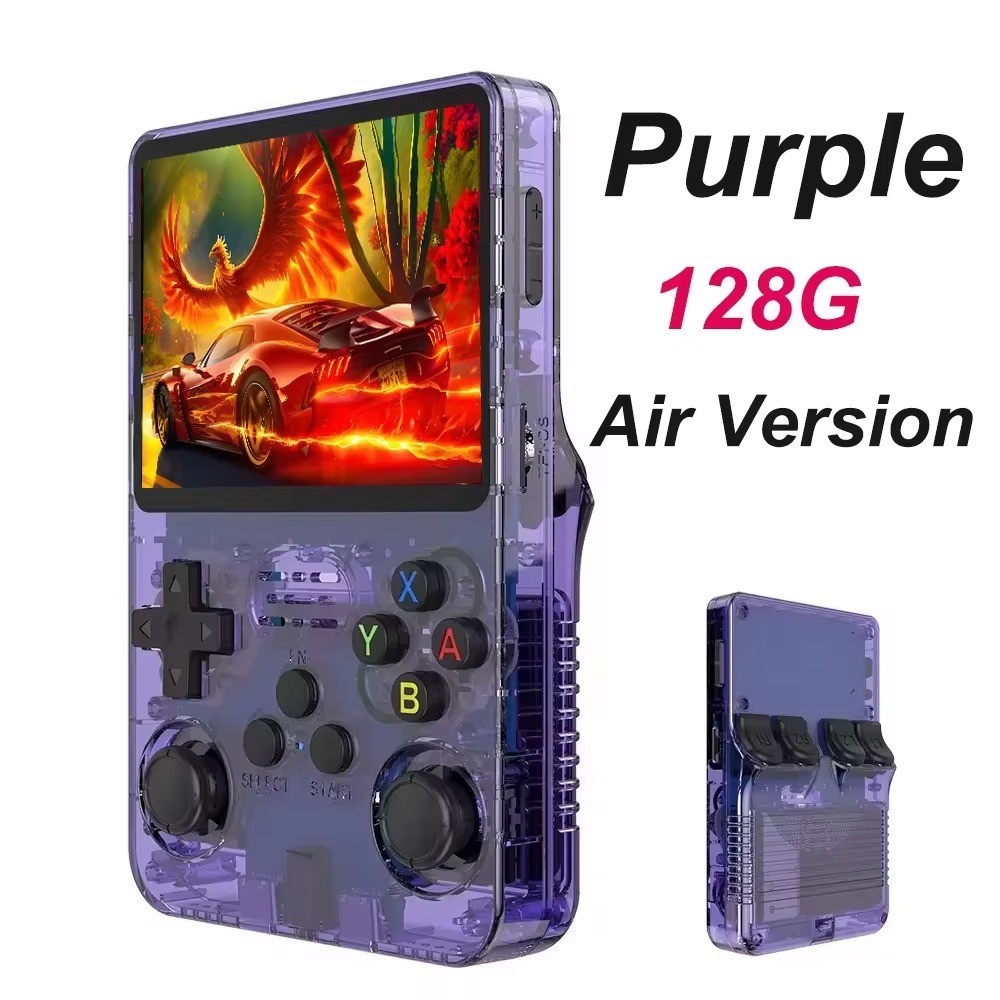 R36S Retro Handheld Video Game Console Linux System 3.5 Inch IPS Screen 128GB