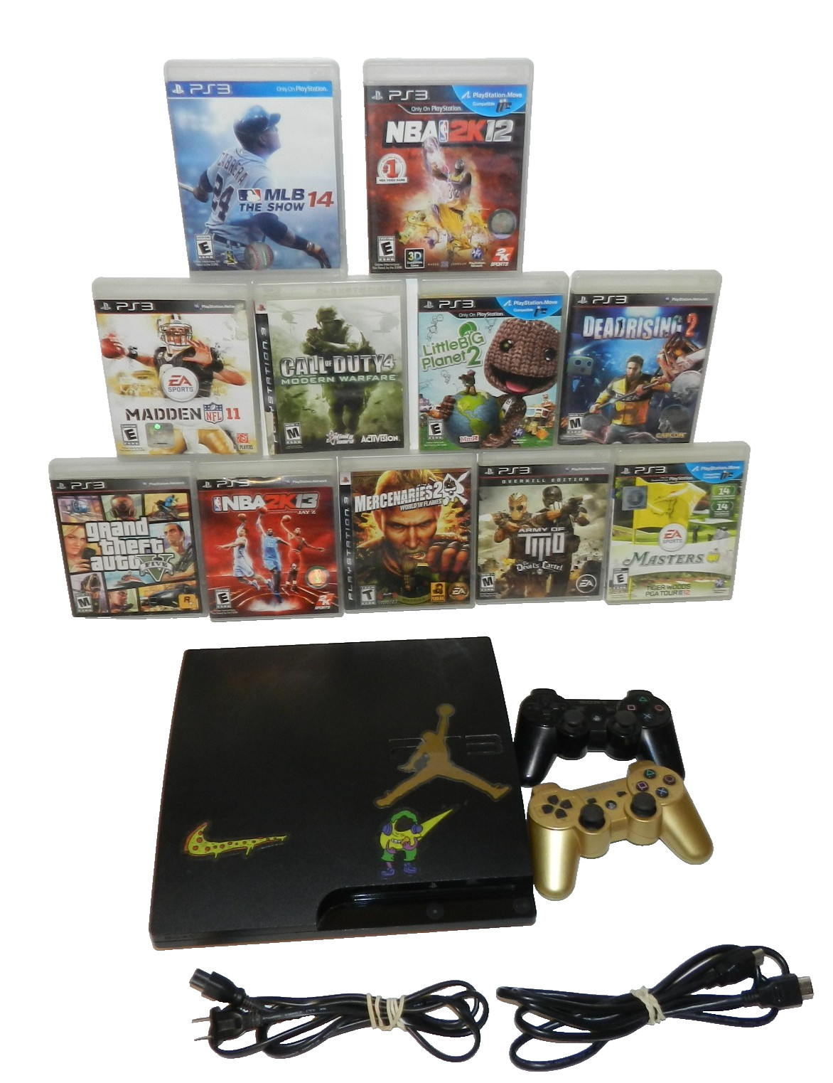 Sony PlayStation 3 PS3 CECH-3001A , 2 Controller, 11 Games – Tested ✅