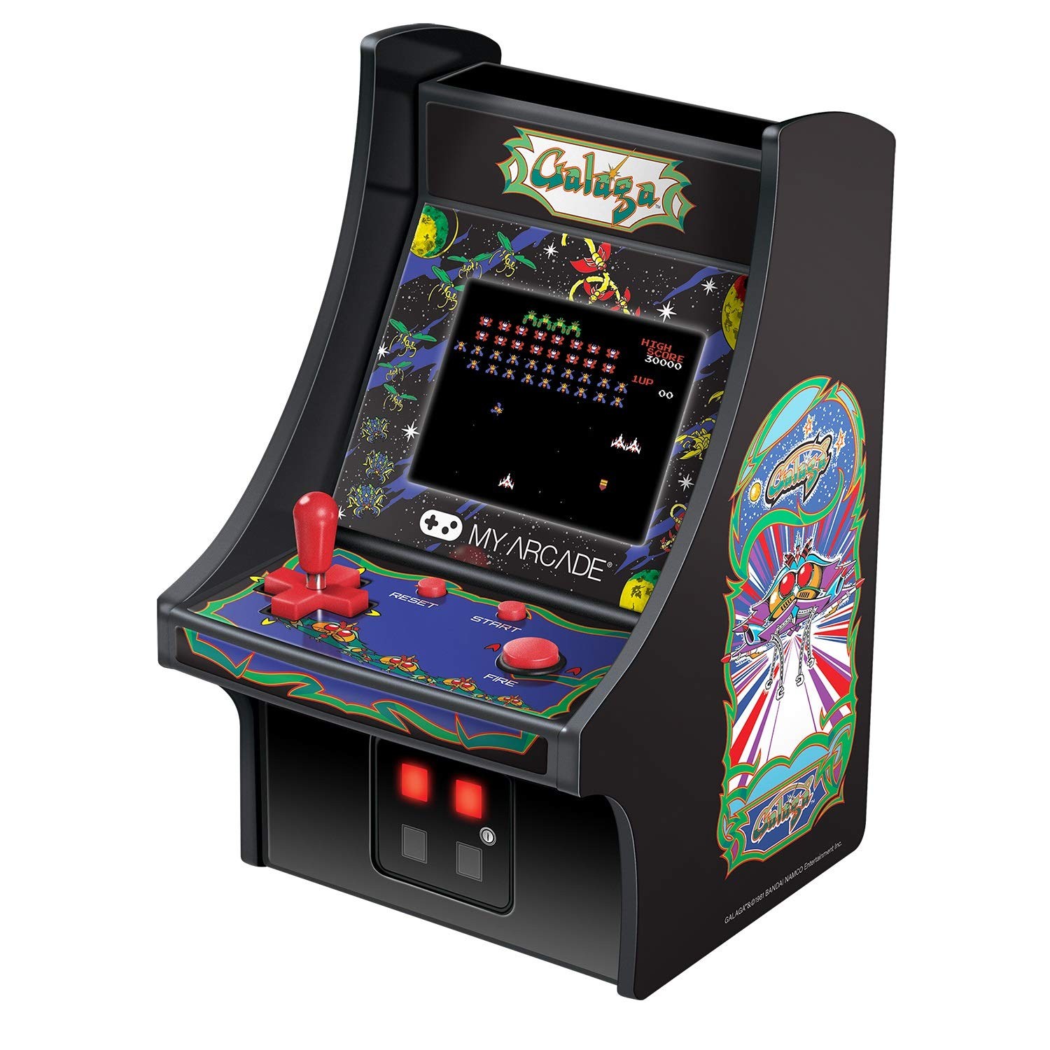My Arcade Micro Player Mini Machine: Galaga Video ONE SIZE, Black