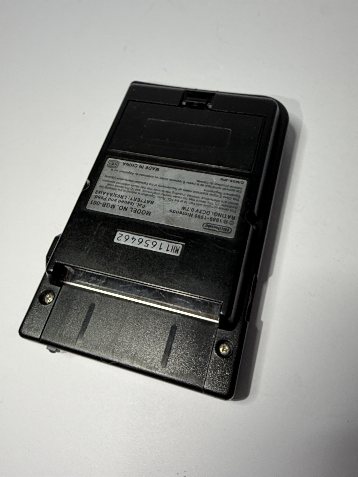 Nintendo Game Boy Pocket Black. Working Good with Original Battery Cover + Games