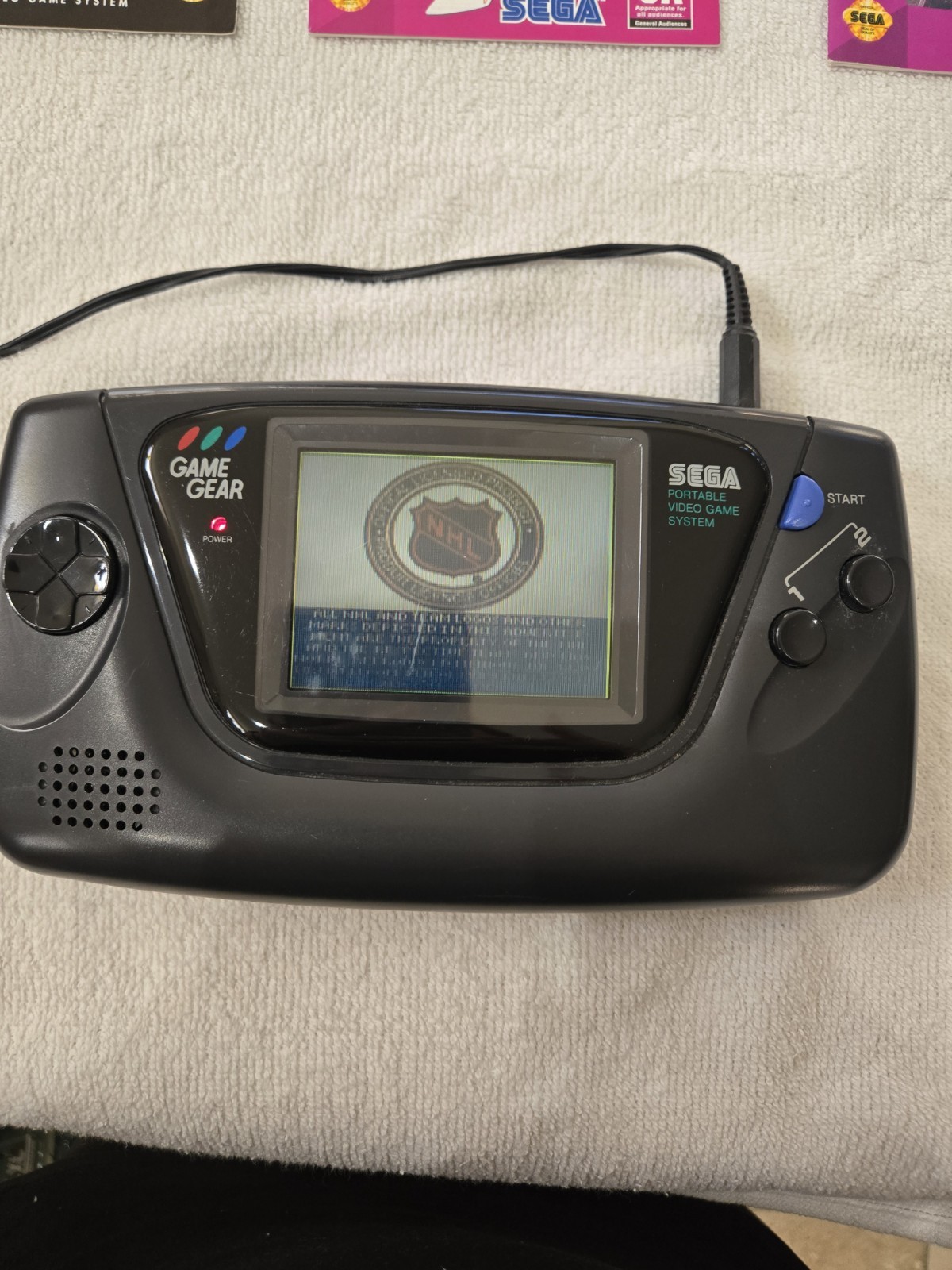 SEGA Game Gear Handheld System – Blk W/ Accessories Plus 11 Popular Games