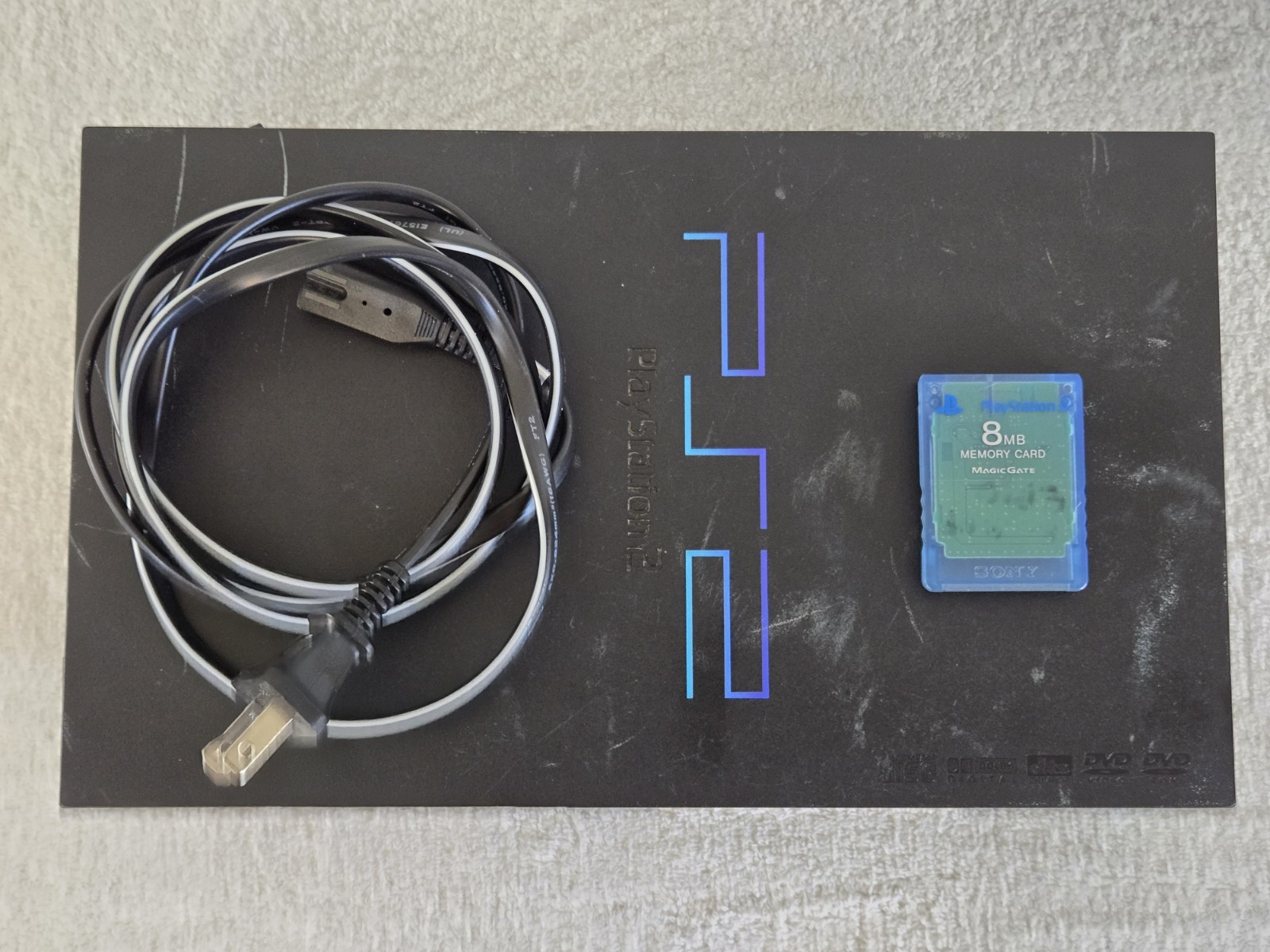 Sony PlayStation 2 Console SCPH-39001 Video Game Black CLEANED LASER *TESTED*