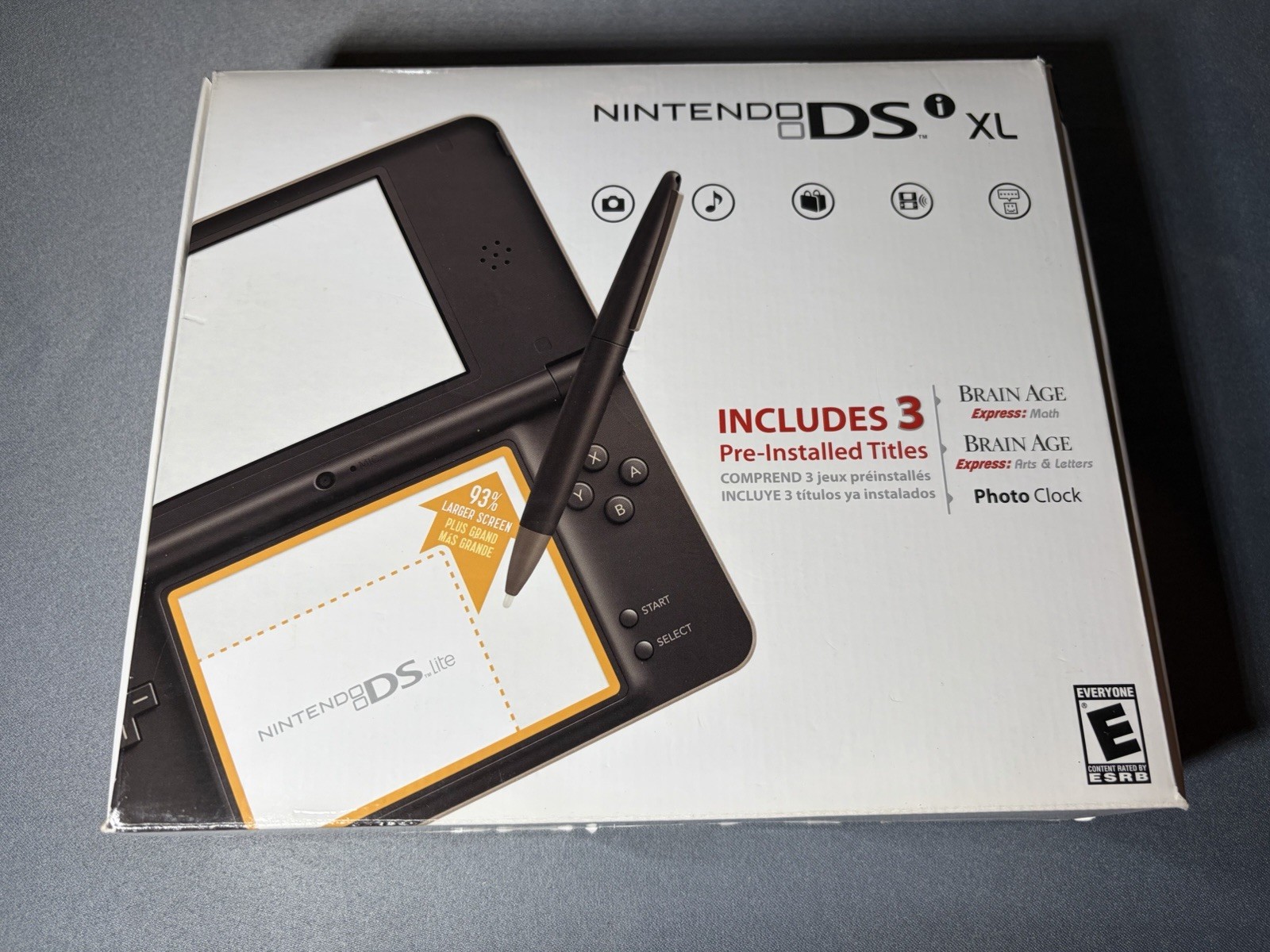 Nintendo DSi XL Bronze Handheld System Console In Box Near Mint