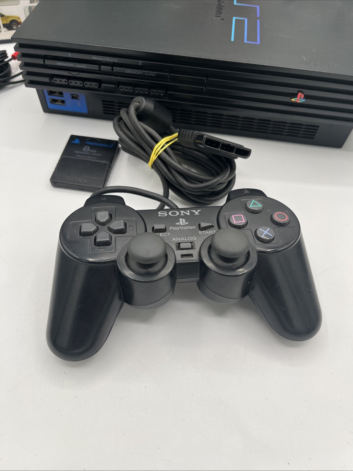 PlayStation 2 PS2 Fat Console Bundle SCPH-39001 – Network Adapter 5 Games & 🎮