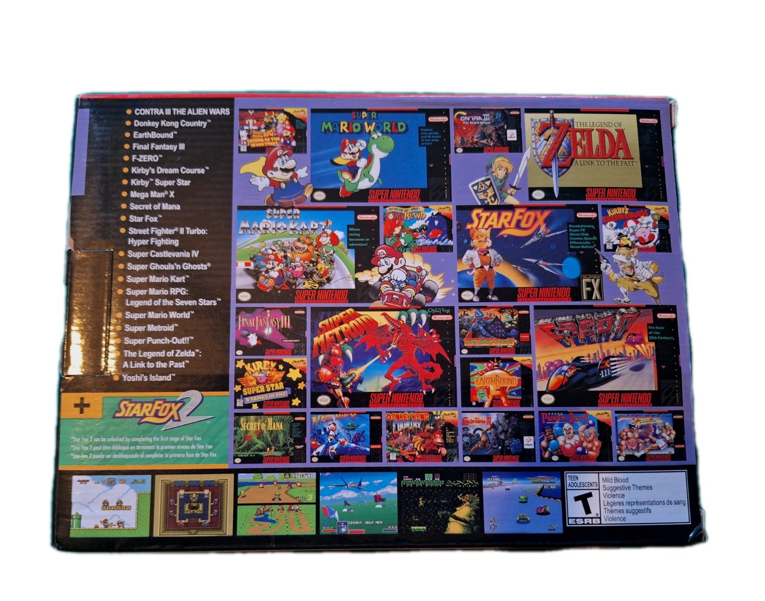 Authentic SNES Super Nintendo Classic Mini Super Entertainment System 21 Games