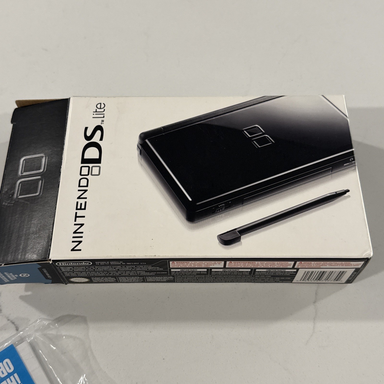 Nintendo DS Lite Handheld System in Box – Onyx – Charger & Manual *PLEASE READ*