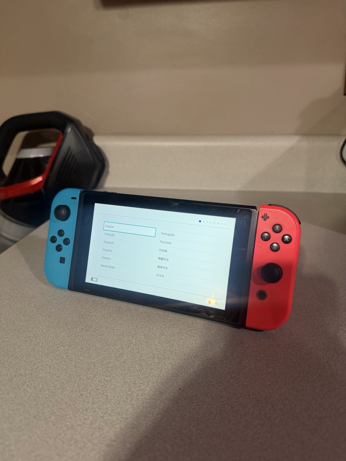 Nintendo Switch HAC-001 Blue and Red Joycons