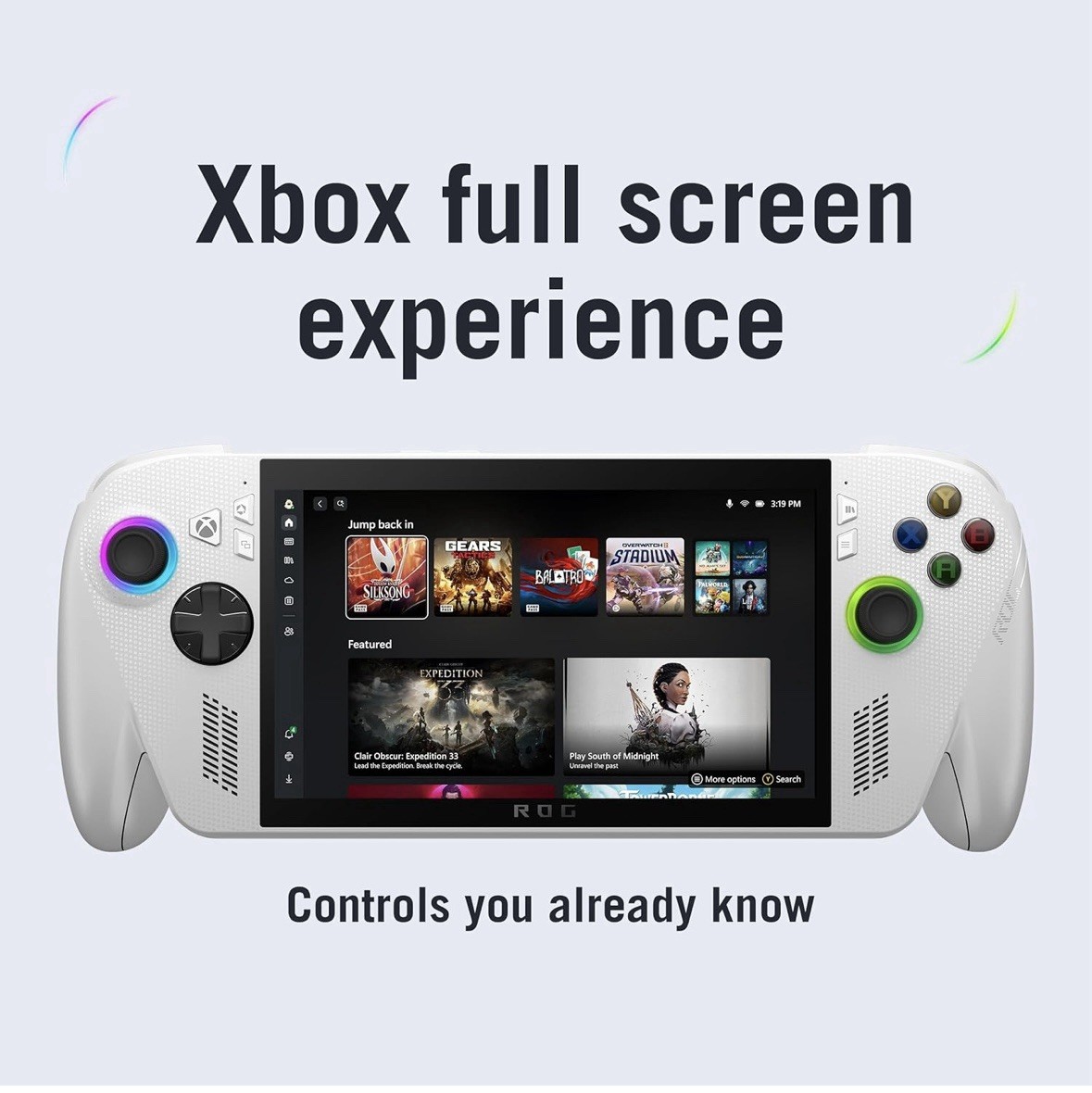Xbox Asus Rog Ally 512GB Handheld Gaming Console White
