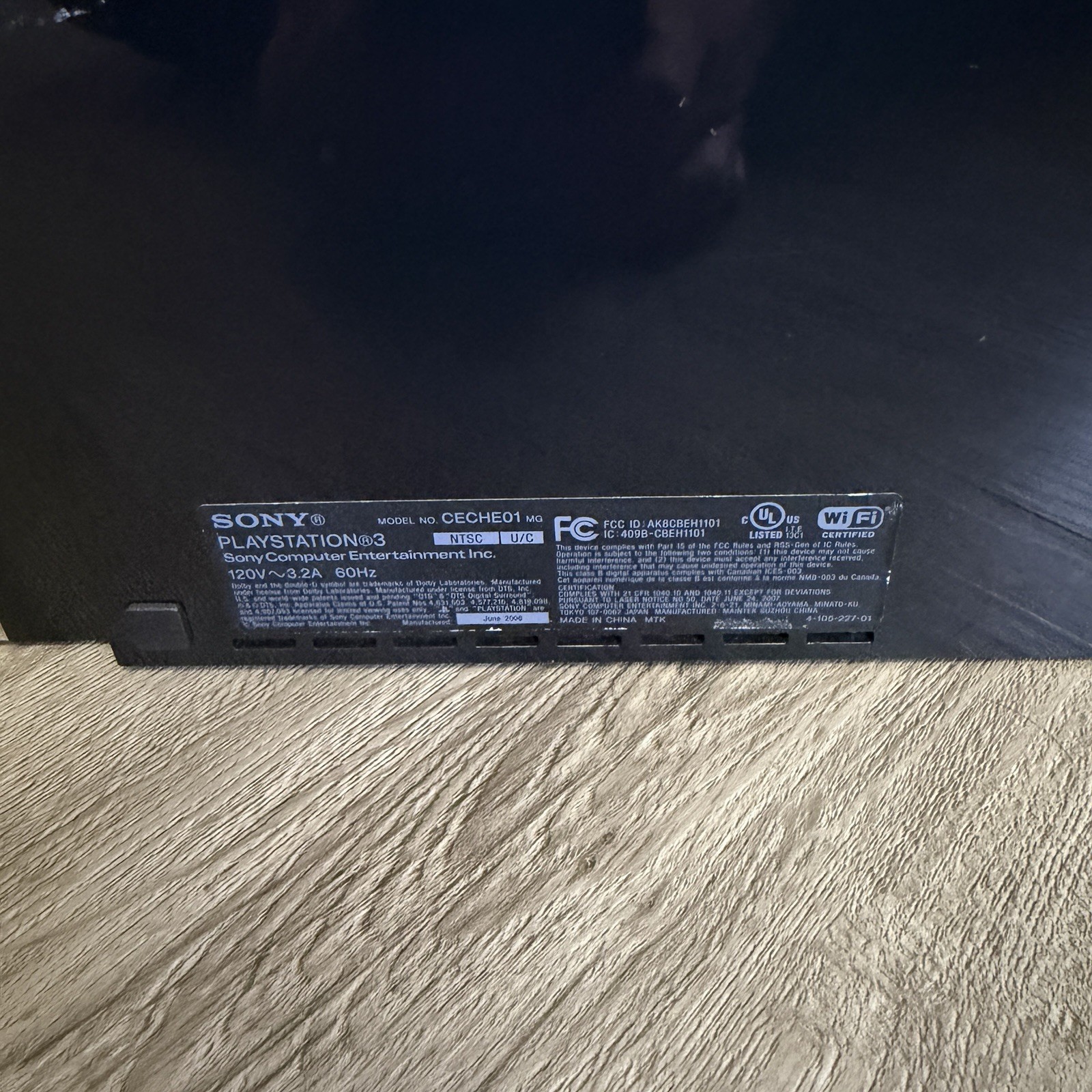 PlayStation 3 PS3 (CECHE01) Backwards Compatible Turns On Doesn’t Read PS3 Discs