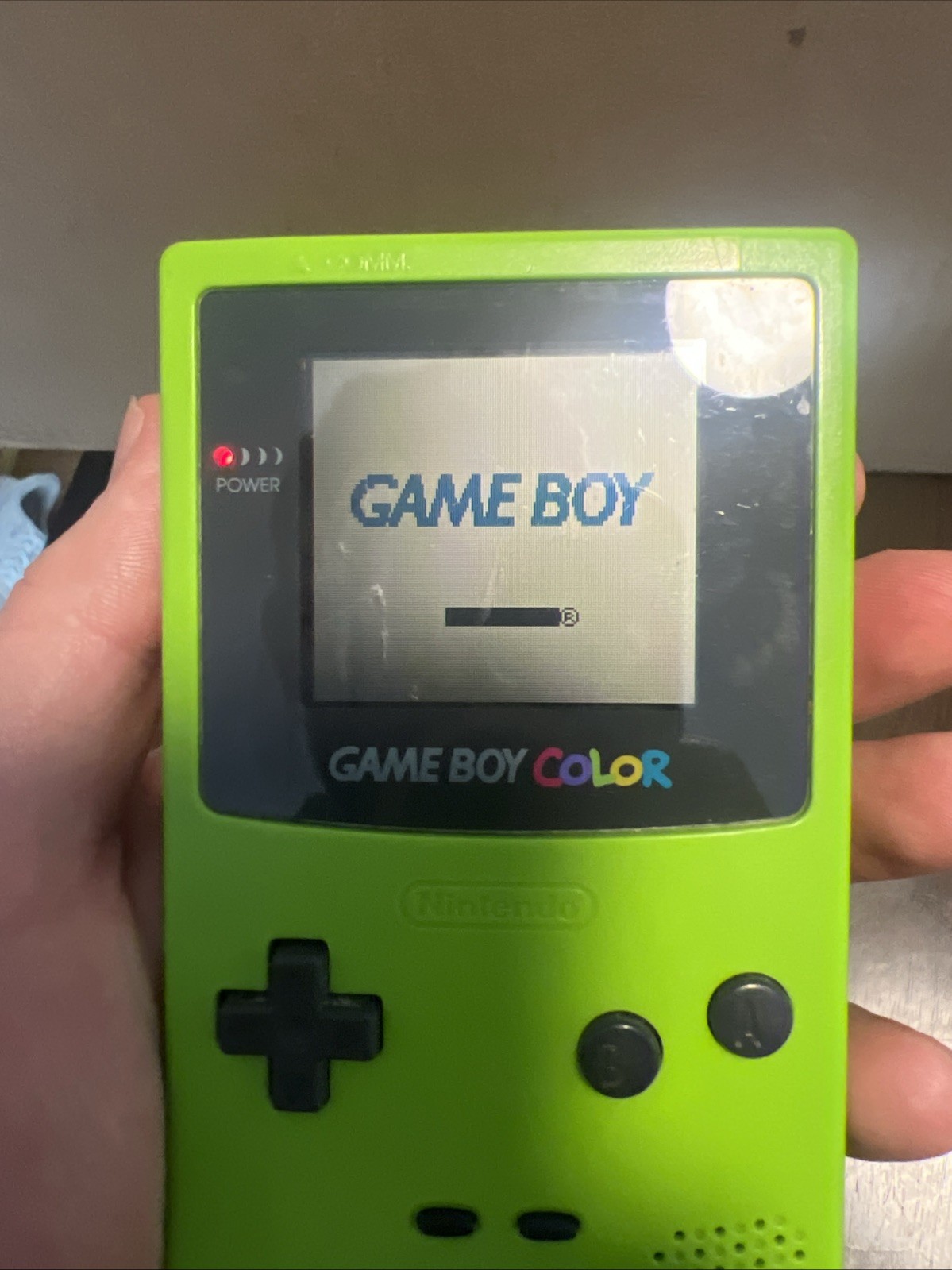 Nintendo Game Boy Color Handheld System Kiwi Model CGB-001 Tested Working Green