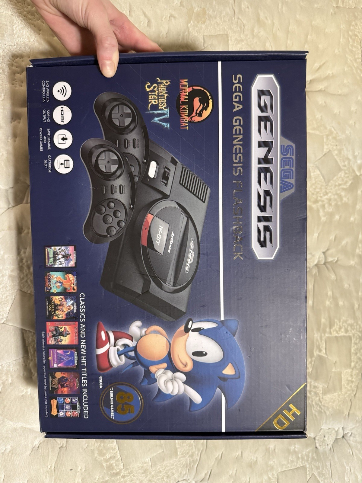 SEGA Genesis Flashback HD Console, 85 Games, Wireless Controllers, HDMI